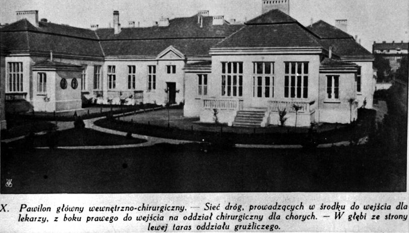 Pawilon główny szpitala, ze zbiorów Archiwum Koła Absolwentek WSP przy Polskim Towarzystwie Pielęgniarskim
